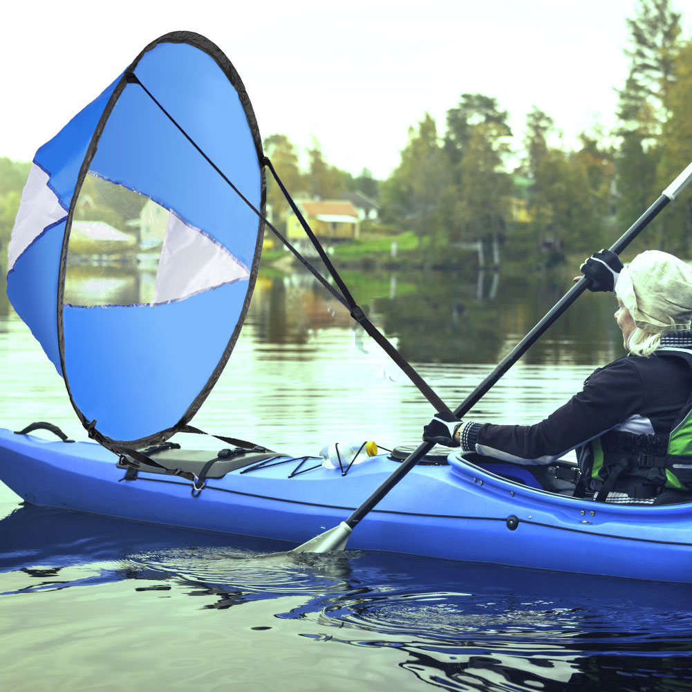 108cm 카약 세일 접이식 투명 창 카누 세일 및 보 - Fishing Kayak Crate 리뷰 및 가격